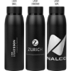 Promotional The Cobra 20oz. Powder-Coated Stainless Steel Water Bottle Black S973