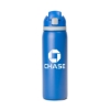Promotional Two-Toned 27oz. Stainless Steel Pop Straw Bottle Blue S989B