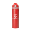 Promotional Two-Toned 27oz. Stainless Steel Pop Straw Bottle Red S989B