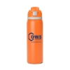 Promotional Two-Toned 27oz. Stainless Steel Pop Straw Bottle Orange S989B