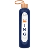 Promotional Arlo Glass Water Bottle 36 oz. Navy S990