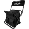 Promotional Folding Chair with 24 Can Cooler Bag & Pockets Black T114