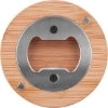 Promotional Magnetic Bamboo Bottle Opener Bamboo Tan/Silver T500