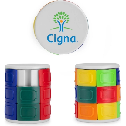 Custom FidgetBarrel Puzzle Spinner with Logo T503