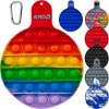 Custom Round Fiddle Popper Silicone Sensory Toy with Logo T513