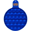Promotional Round Fiddle Popper Silicone Sensory Toy Blue T513