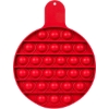 Promotional Round Fiddle Popper Silicone Sensory Toy Red T513