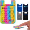 Custom Popper Stress Reliever Silicone Phone Wallet with Logo T517