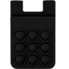 Promotional Popper Stress Reliever Silicone Phone Wallet Black T517