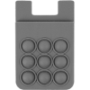 Promotional Popper Stress Reliever Silicone Phone Wallet Gray T517