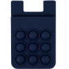 Promotional Popper Stress Reliever Silicone Phone Wallet Navy Blue T517