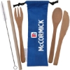 Custom Bamboo Utensils with RPET Pouch with Logo T615