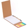 Promotional 4x6 Bamboo Phone Holder Notepad & Pen Set with Sticky Notes Bamboo Brown T946