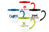 Custom 15 oz. Two-Tone Ceramic Bistro Mug - Silkscreen - Group