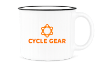 Custom Adventure - 15 oz. Ceramic Campfire Mug - Silkscreen - White