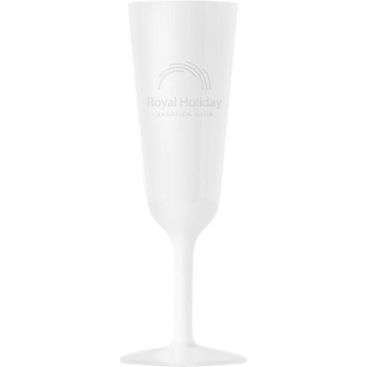 Custom Symglass 7oz Colored Champagne Flute with Logo SYM02C