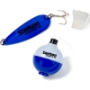 Promotional Classic Spoon Fishing Lure and Bobber in Clear Tube Blue/White JK-9511