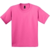 Custom Gildan - Youth Ultra Cotton 100% US Cotton T-Shirt. Safety Pink