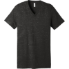 Custom BELLA+CANVAS Unisex Jersey Short Sleeve V-Neck Tee. Char Marble