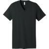 Custom BELLA+CANVAS Unisex Jersey Short Sleeve V-Neck Tee. Dark Grey