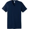 Custom BELLA+CANVAS Unisex Jersey Short Sleeve V-Neck Tee. Navy Blue