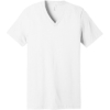 Custom BELLA+CANVAS Unisex Jersey Short Sleeve V-Neck Tee. White