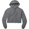 Custom BELLA+CANVAS Womens Sponge Fleece Cropped Fleece Hoodie. Storm Gray