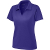 Custom Sport-Tek Womens Dri-Mesh V-Neck Polo. Purple