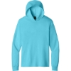 Custom Port & Co Core Cotton Pullover Hooded Tee Aquatic Blue