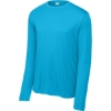 Custom Sport-Tek Long Sleeve PosiCharge Competitor Tee. Atomic Blue