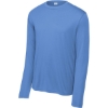 Custom Sport-Tek Long Sleeve PosiCharge Competitor Tee. Carolina Blue