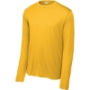 Custom Sport-Tek Long Sleeve PosiCharge Competitor Tee. Gold