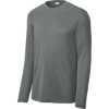 Custom Sport-Tek Long Sleeve PosiCharge Competitor Tee. IronGreyHt