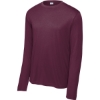 Custom Sport-Tek Long Sleeve PosiCharge Competitor Tee. Maroon Red