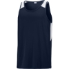 Custom Sport-Tek Club Track Tank True Navy Blue/White