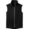 Custom Port Authority Microfleece Vest. Black
