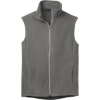 Custom Port Authority Microfleece Vest. Pearl Grey