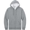 Custom Jerzees Rugged Unisex Full-Zip Hooded Sweatshirt Athletic Heather Gray