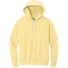 Custom Comfort Colors Lightweight Hooded Sweatshirt Butter Yellow