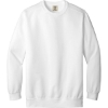 Custom COMFORT COLORS Ring Spun Crewneck Sweatshirt. White