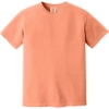 Custom COMFORT COLORS Heavyweight Ring Spun Tee. Neon Cantaloupe Orange