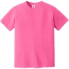 Custom COMFORT COLORS Heavyweight Ring Spun Tee. Neon Pink