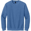 Custom Gildan Heavy Blend Crewneck Sweatshirt. Heather Deep Royal Blue