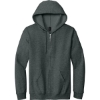 Custom Gildan - Heavy Blend Full-Zip Hooded Sweatshirt. Dark Hthr Grey