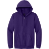 Custom Gildan - Heavy Blend Full-Zip Hooded Sweatshirt. Purple