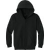 Custom Gildan Youth Heavy Blend Full-Zip Hooded Sweatshirt. Black