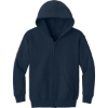 Custom Gildan Youth Heavy Blend Full-Zip Hooded Sweatshirt. Navy Blue