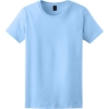 Custom Gildan Womens Ultra Cotton 100% US Cotton T-Shirt. Light Blue