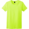 Custom Gildan Womens Ultra Cotton 100% US Cotton T-Shirt. Safety Green