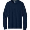 Custom Jerzees Dri-Power 100% Polyester Long Sleeve T-Shirt J. Navy Blue